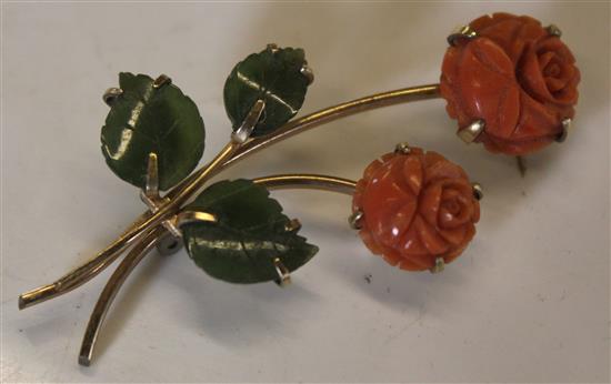 Flower brooch